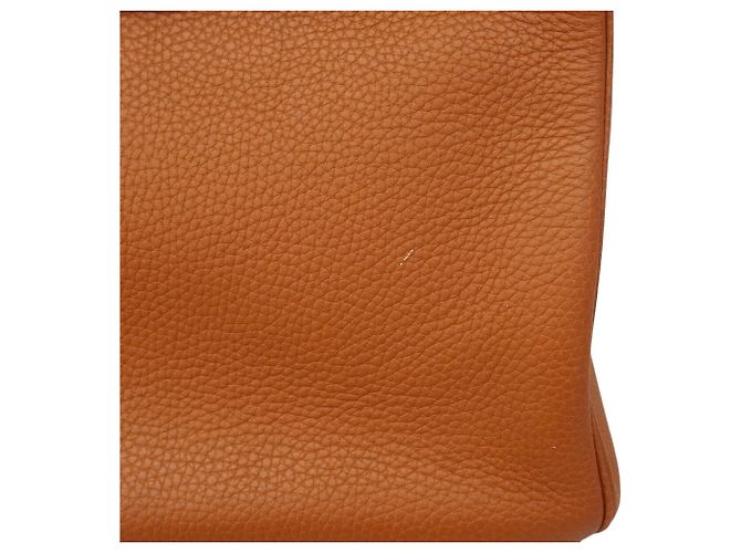 Hermès Borsa Hermes Birkin 35 Barenia Faubourg Rosso - vista 12