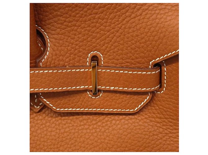Hermès Borsa Hermes Birkin 35 Barenia Faubourg Rosso - vista 13