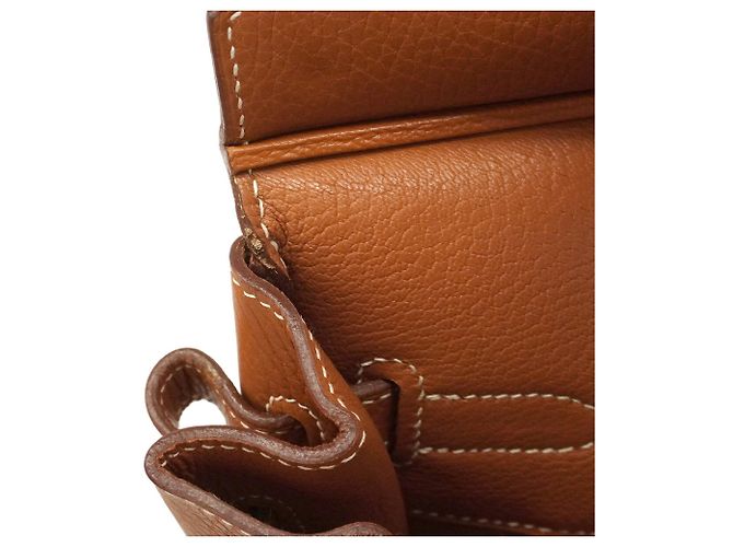 Hermès Borsa Hermes Birkin 35 Barenia Faubourg Rosso - vista 8