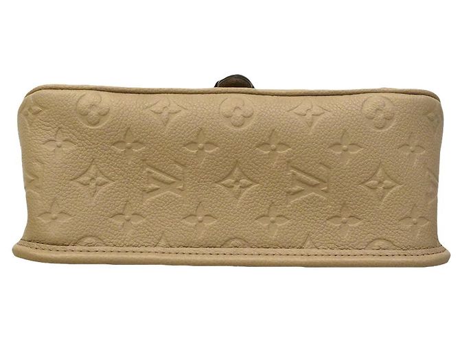 Borsa a tracolla Louis Vuitton Monogram Empreinte Bicolor Diane Grigio Crudo - vista 3