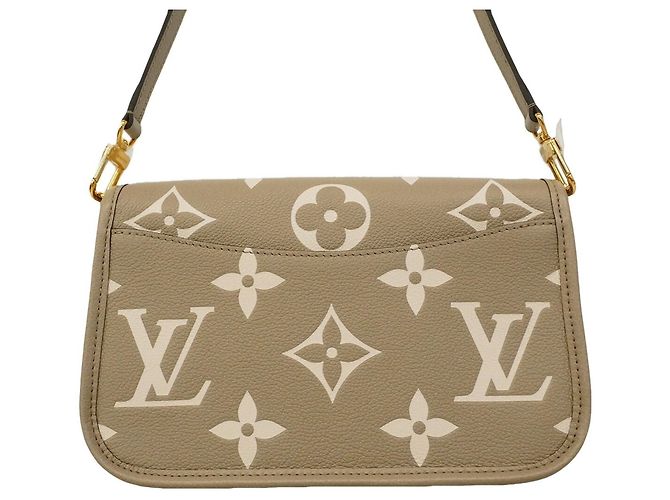 Borsa a tracolla Louis Vuitton Monogram Empreinte Bicolor Diane Grigio Crudo - vista 6