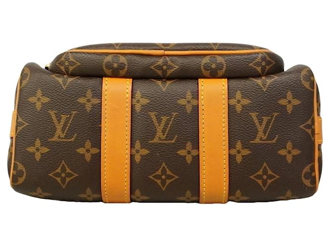 Borsa Louis Vuitton Monogram Keepall Cargo 25 Marrone - vista 3