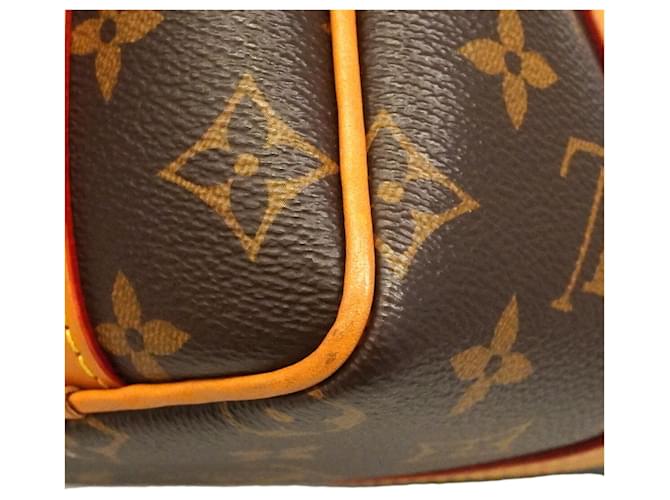 Borsa Louis Vuitton Monogram Keepall Cargo 25 Marrone - vista 6