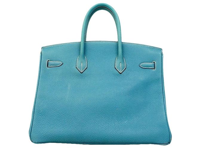 Hermès Hermes Birkin 35 Togo Handtasche in Blue Jean Blau - Ansicht 14