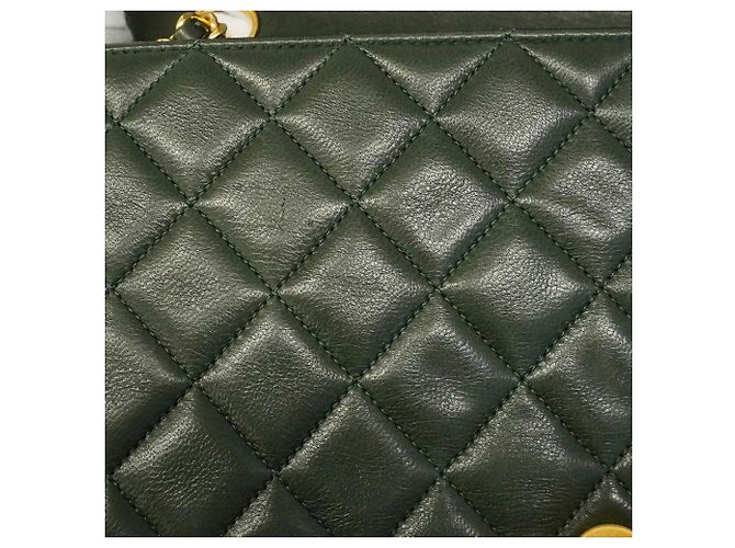 Borsa a tracolla Chanel Matelassé con catena Verde - vista 7