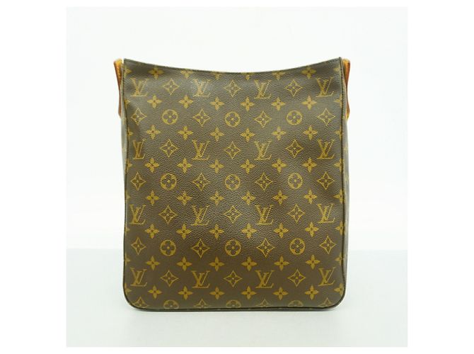 Borsa a tracolla Louis Vuitton Monogram Looping GM Marrone - vista 8
