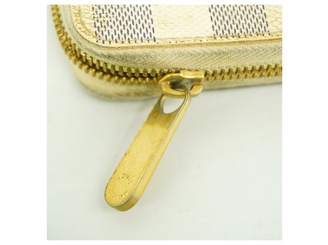 Louis Vuitton Damier Azur Zippy Wallet Weiß - Ansicht 7