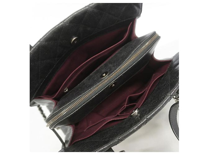 Borsa a tracolla con catena Chanel Matelassé Nero - vista 4