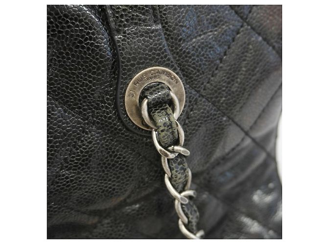 Borsa a tracolla con catena Chanel Matelassé Nero - vista 7