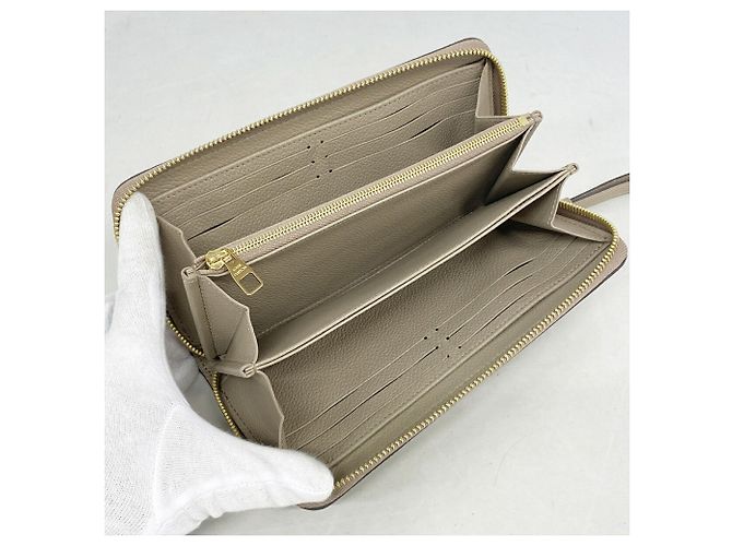 Louis Vuitton Monogram Empreinte Bicolor Zippy Wallet Beige - Ansicht 3