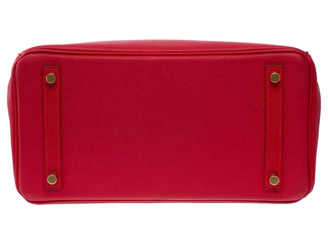 Hermès Borsa HERMES Birkin 30 in Pelle Rossa - 103824 Rosso - vista 11