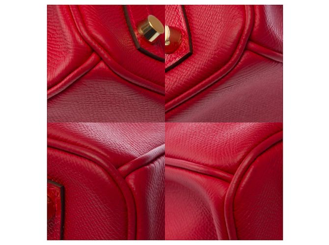 Hermès Borsa HERMES Birkin 30 in Pelle Rossa - 103824 Rosso - vista 12