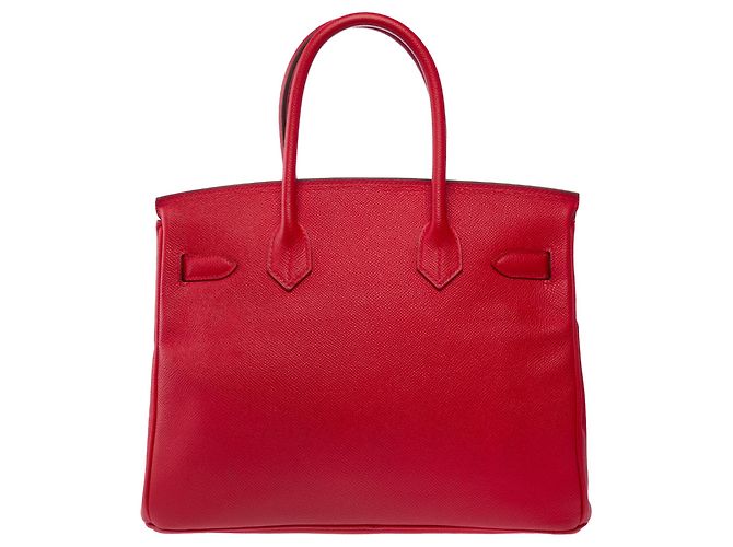 Hermès Borsa HERMES Birkin 30 in Pelle Rossa - 103824 Rosso - vista 4