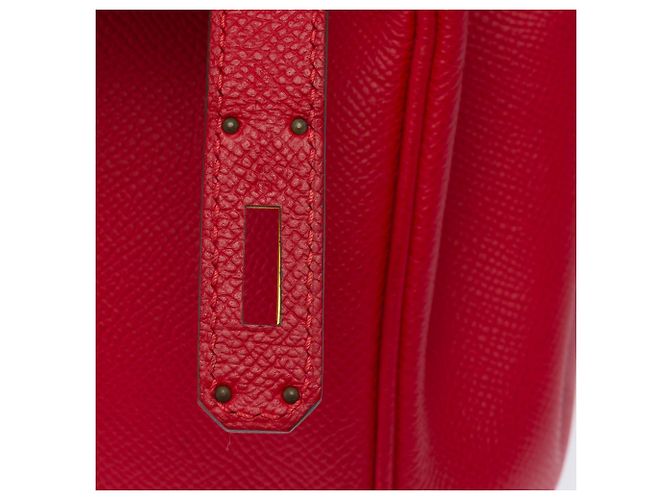 Hermès Borsa HERMES Birkin 30 in Pelle Rossa - 103824 Rosso - vista 8