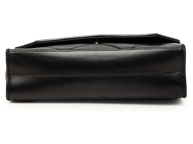 Schwarze Chanel CC gesteppte Lammleder Umhängetasche mit Kette - Ansicht 3
