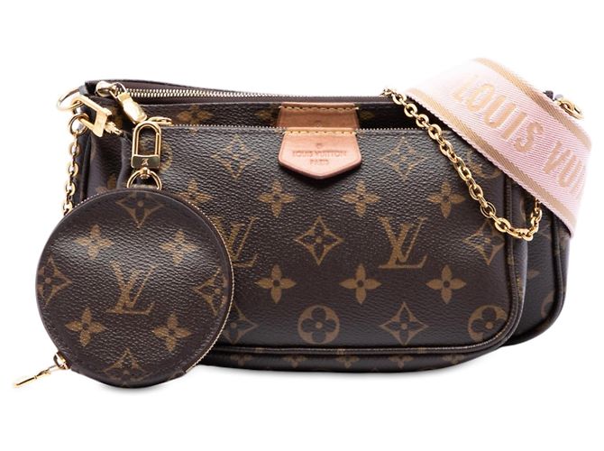 Borsa Louis Vuitton Monogram Multi Pochette Accessoires Marrone - vista 7