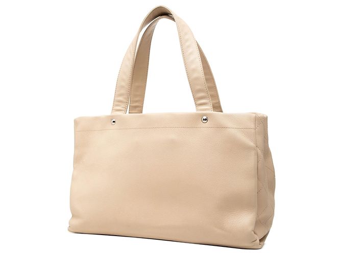 Borsa Shopping Soft Chanel CC Caviar Marrone - vista 2