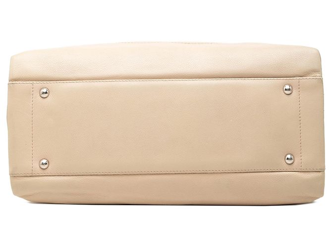 Borsa Shopping Soft Chanel CC Caviar Marrone - vista 3