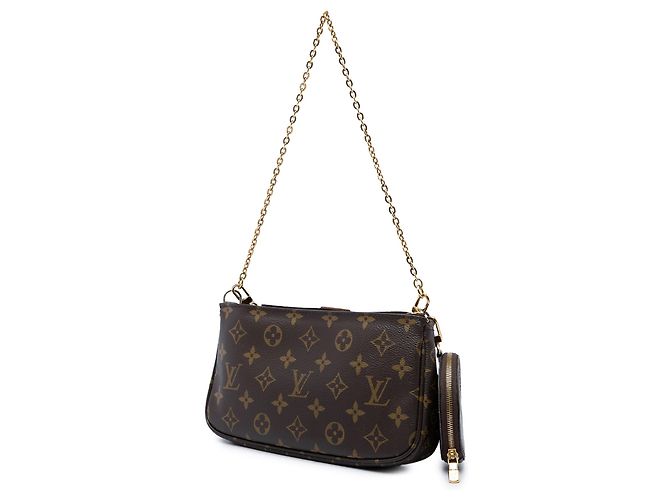 Borsa Louis Vuitton Monogram Multi Pochette Accessoires Marrone - vista 2