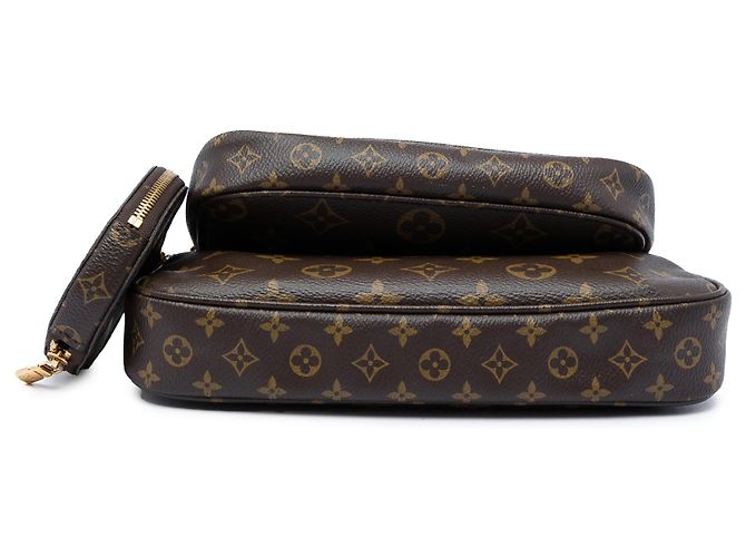 Borsa Louis Vuitton Monogram Multi Pochette Accessoires Marrone - vista 3