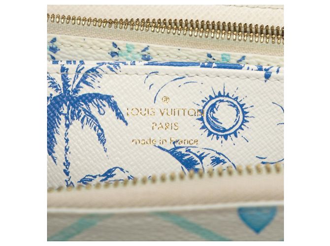 Portefeuille Long Zippy Louis Vuitton Monogram Tiles By The Pool Bleu - vue 5