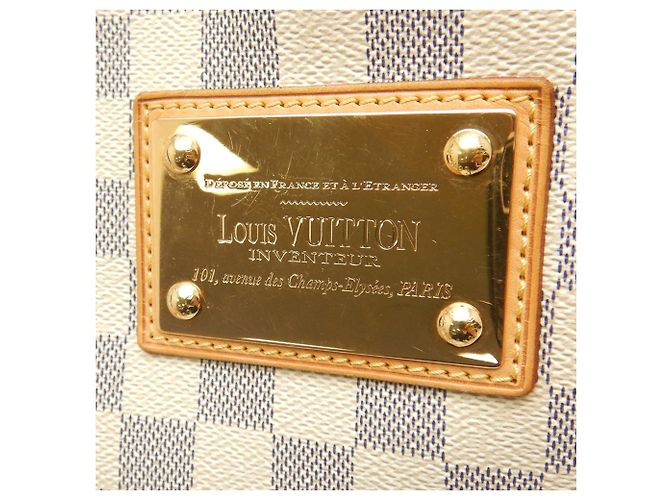Borsa a tracolla Louis Vuitton Damier Azur Galliera GM Bianca Bianco - vista 11