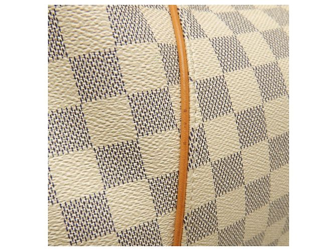 Borsa a tracolla Louis Vuitton Damier Azur Galliera GM Bianca Bianco - vista 14