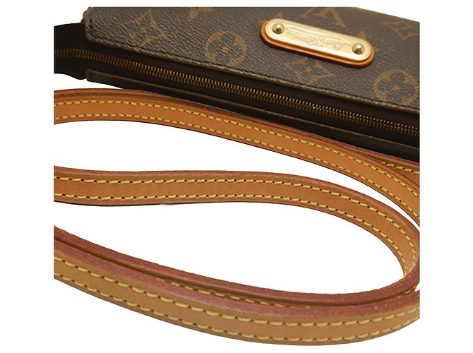 Borsa Satchel Louis Vuitton Monogram Eva Marrone - vista 18