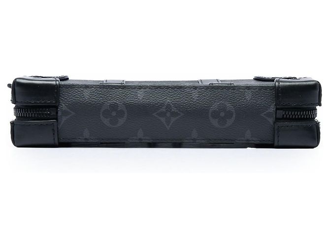 Portafoglio Crossbody Soft Trunk Louis Vuitton Monogram Eclipse Nero - vista 3