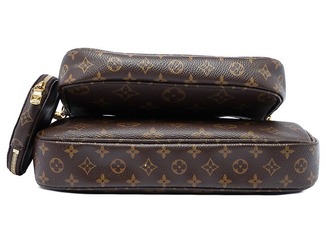 Borsa Louis Vuitton Monogram Multi Pochette Accessoires Marrone - vista 3