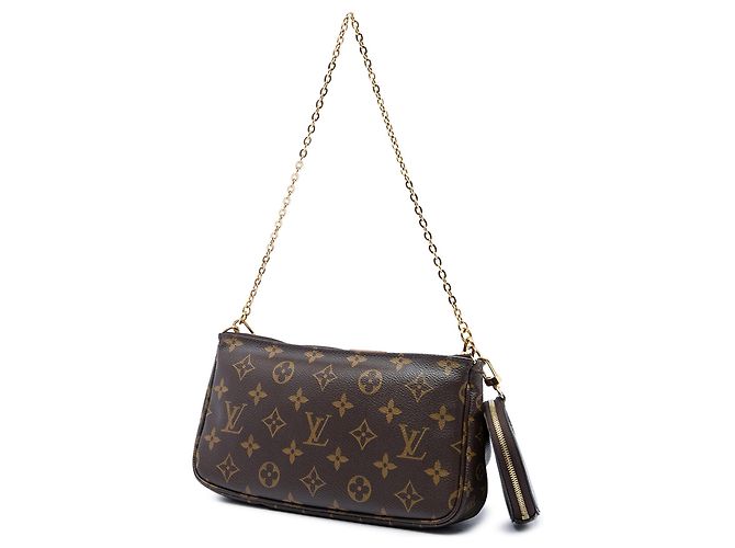 Borsa Louis Vuitton Monogram Multi Pochette Accessoires Marrone - vista 2