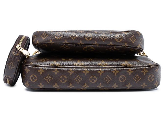 Borsa Louis Vuitton Monogram Multi Pochette Accessoires Marrone - vista 3