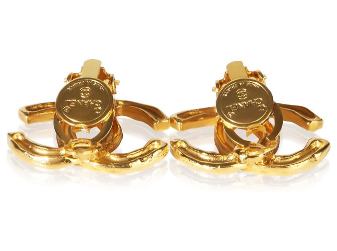 Gabrielle Chanel Vintage CC Ohrringe vergoldet - Ansicht 2