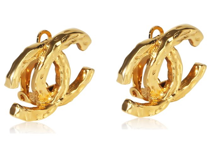 Gabrielle Chanel Vintage CC Ohrringe vergoldet - Ansicht 3