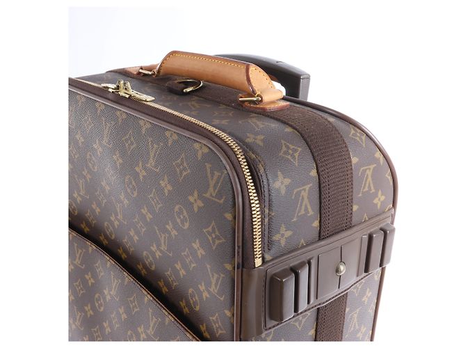 Borsa da viaggio Louis Vuitton Pegase 55 Monogram in marrone M23297 - vista 3