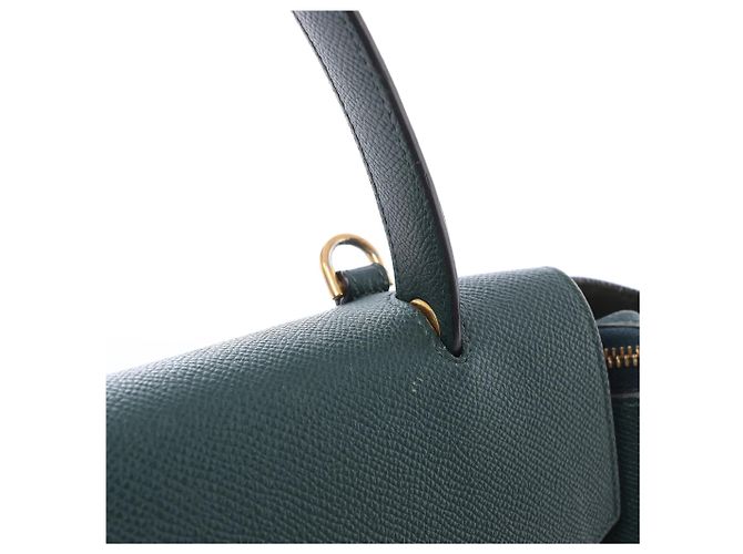 Céline Borsa a mano 2 vie Celine Belt Bag Mini in pelle, Verde - vista 11