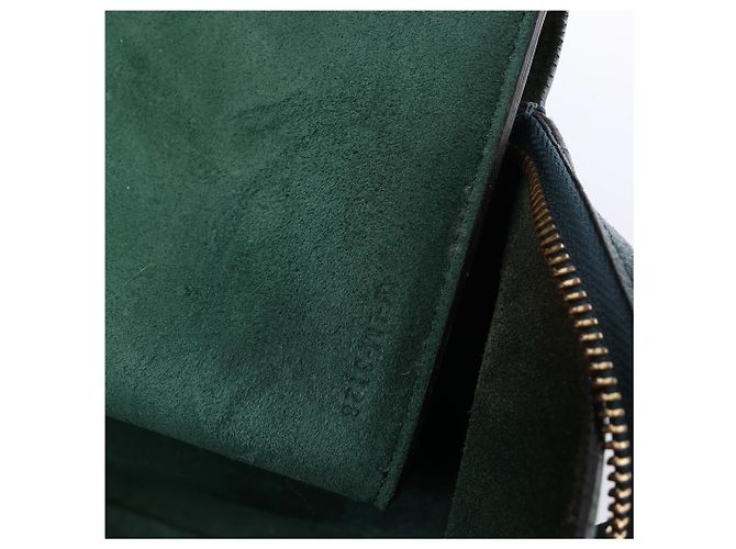 Céline Borsa a mano 2 vie Celine Belt Bag Mini in pelle, Verde - vista 15