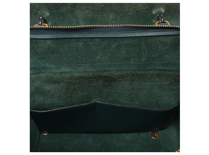 Céline Borsa a mano 2 vie Celine Belt Bag Mini in pelle, Verde - vista 16