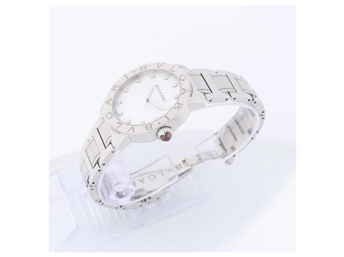 Bulgari Bvlgari Bvlgari BBL37S PO2267 PT×SS AT Shell-Face Uhr Weiß - Ansicht 3