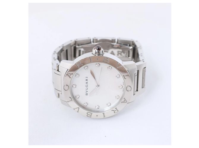 Bulgari Bvlgari Bvlgari BBL37S PO2267 PT×SS AT Shell-Face Uhr Weiß - Ansicht 4