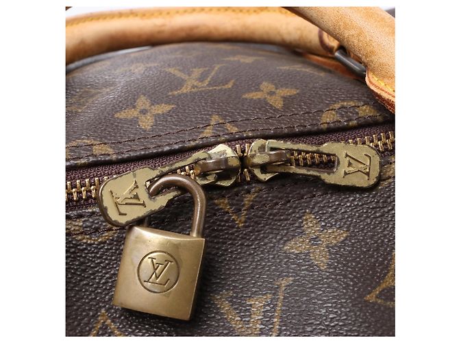 Louis Vuitton Keepall 55 Monogram Canvas Travel Bag in Brown M41424 Marrone - vista 13