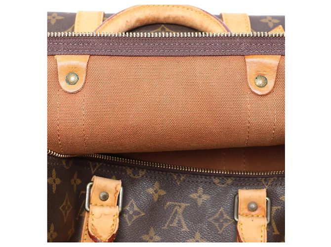 Louis Vuitton Keepall 55 Monogram Canvas Travel Bag in Brown M41424 Marrone - vista 15