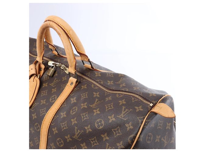 Louis Vuitton Keepall 55 Monogram Canvas Travel Bag in Brown M41424 Marrone - vista 3