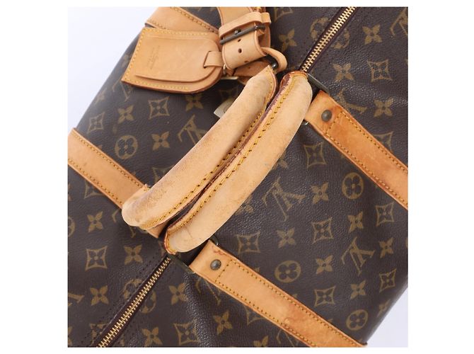 Louis Vuitton Keepall 55 Monogram Canvas Travel Bag in Brown M41424 Marrone - vista 6