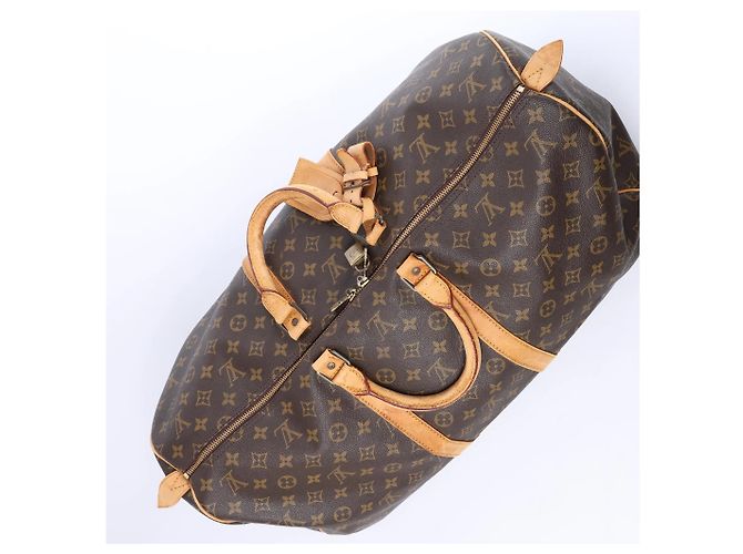 Louis Vuitton Keepall 55 Monogram Canvas Travel Bag in Brown M41424 Marrone - vista 8
