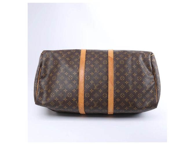 Louis Vuitton Keepall 55 Monogram Canvas Travel Bag in Brown M41424 Marrone - vista 9