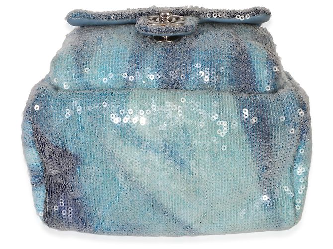 Gabrielle Chanel Blue Multicolor Sequin Waterfall Mini-Rucksack Blau - Ansicht 6