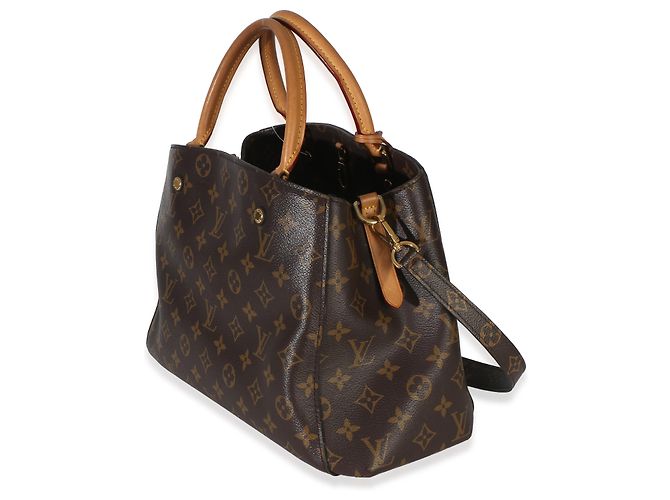 Louis Vuitton Monogram Canvas Montaigne MM Braun - Ansicht 3