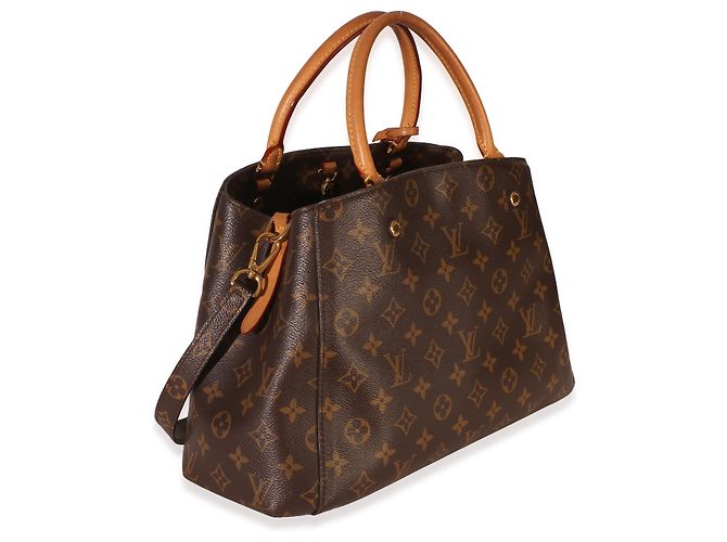 Louis Vuitton Monogram Canvas Montaigne MM Braun - Ansicht 4