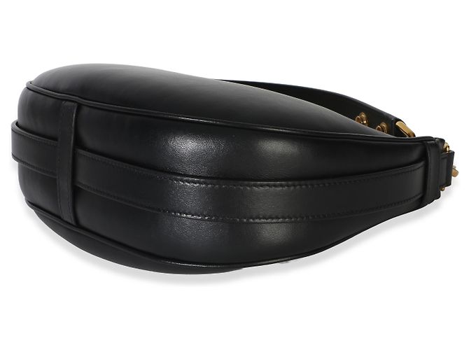 Céline Borsa Ava Strap Medium in pelle di vitello liscia nera Celine Nero - vista 6